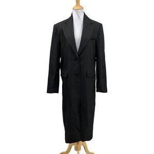 ASTR The Label Coat Women S Small Brylee Single Breasted Midweight Shoulder Pads
